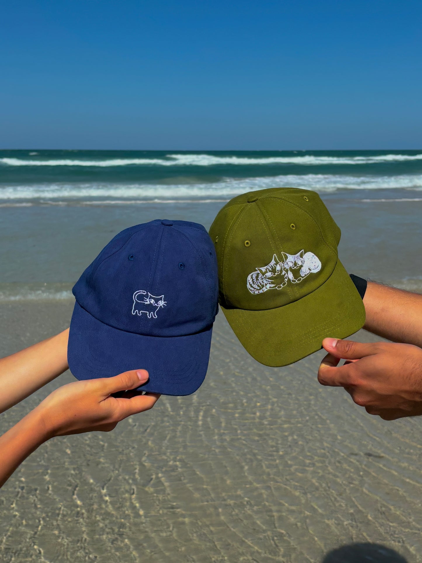 "Double Trouble" Green Baseball Hat