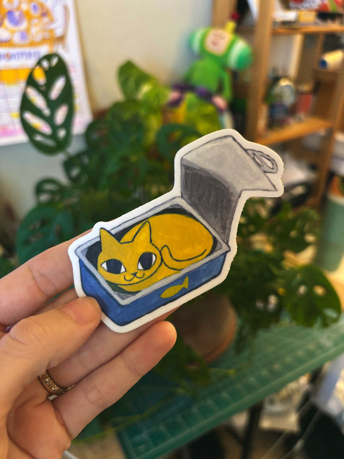 Tinned Fish Kitty ★ June 2024 Sticker