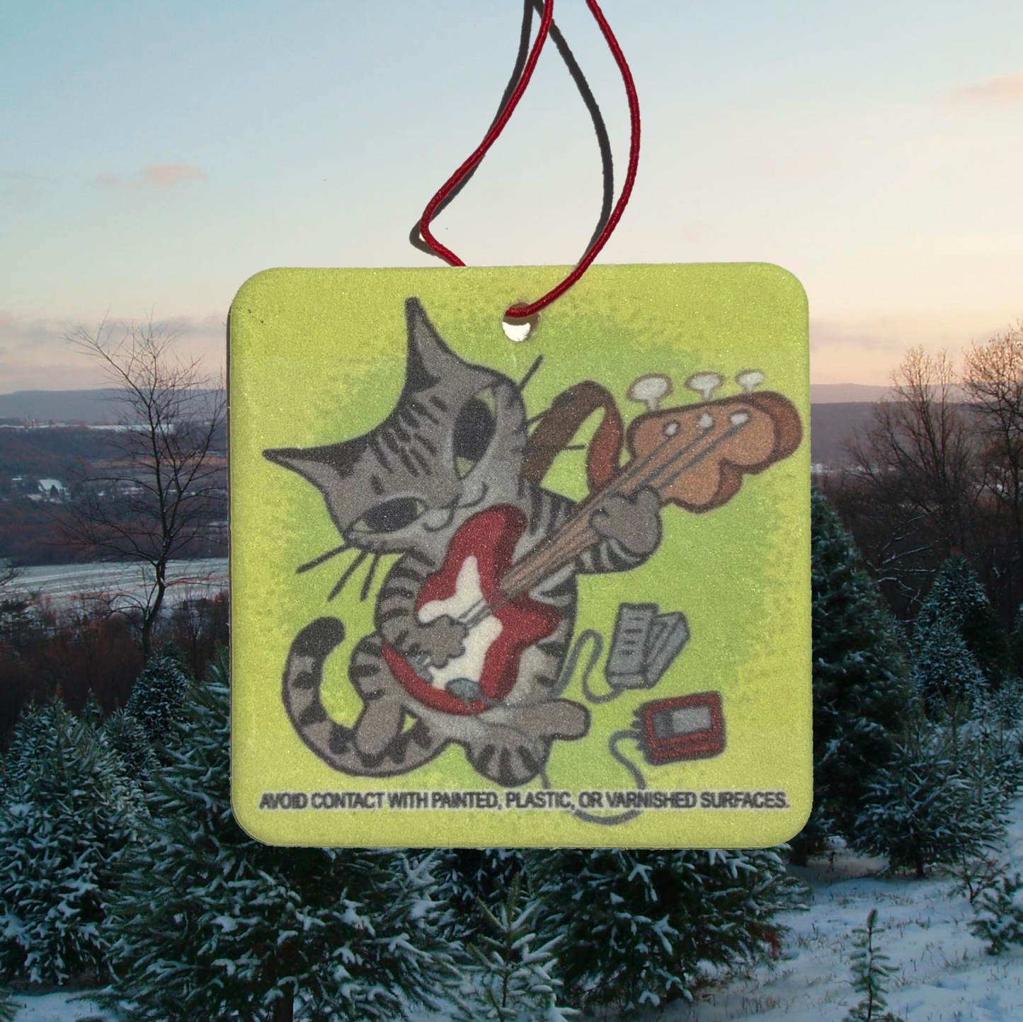Guitar Cat Air Freshener
