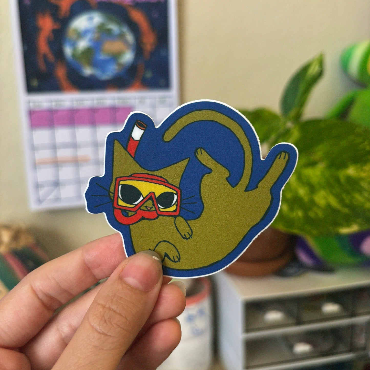 Scuba Cat ★ April 2025 Sticker