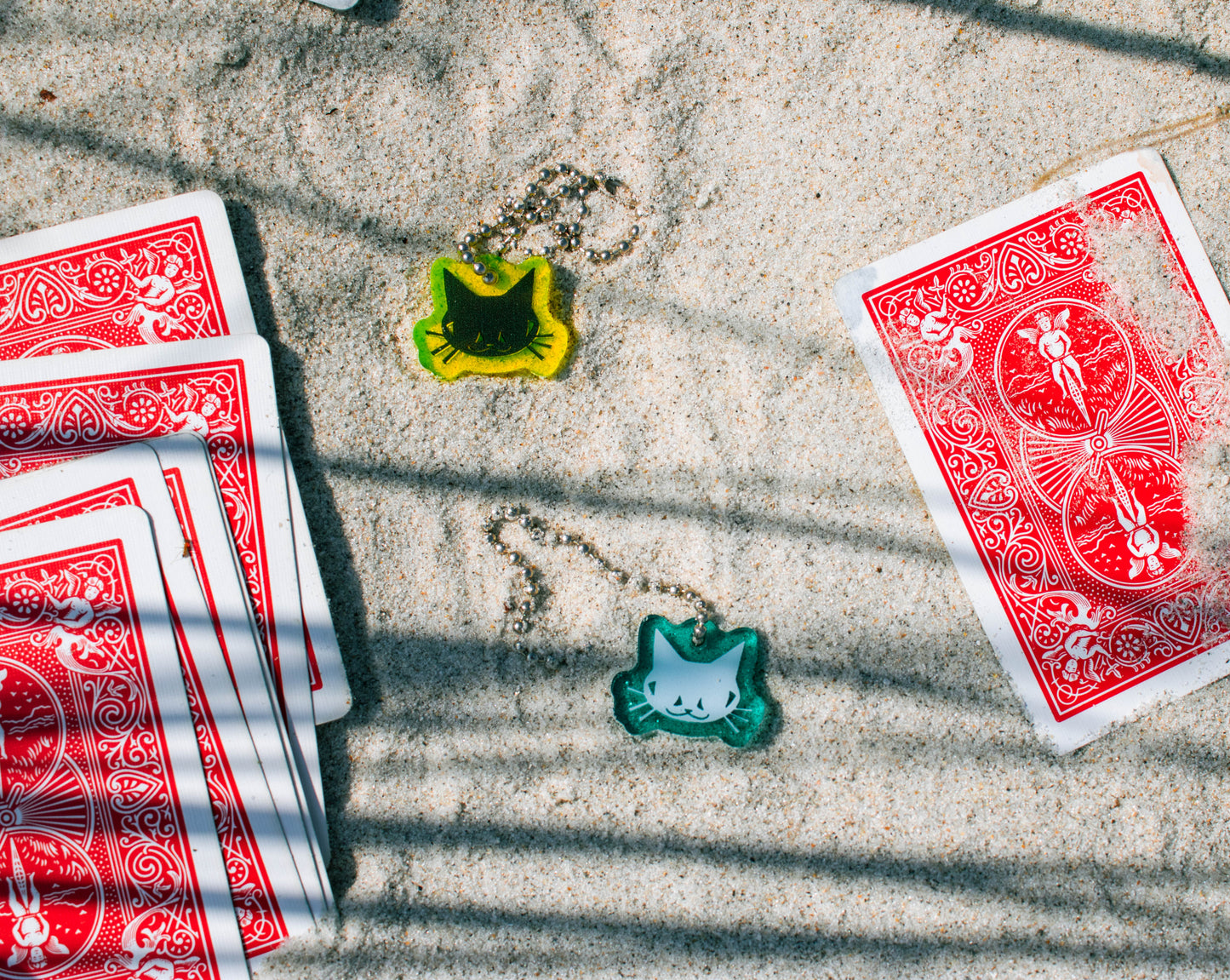 Cat Head Keychain (Yellow)