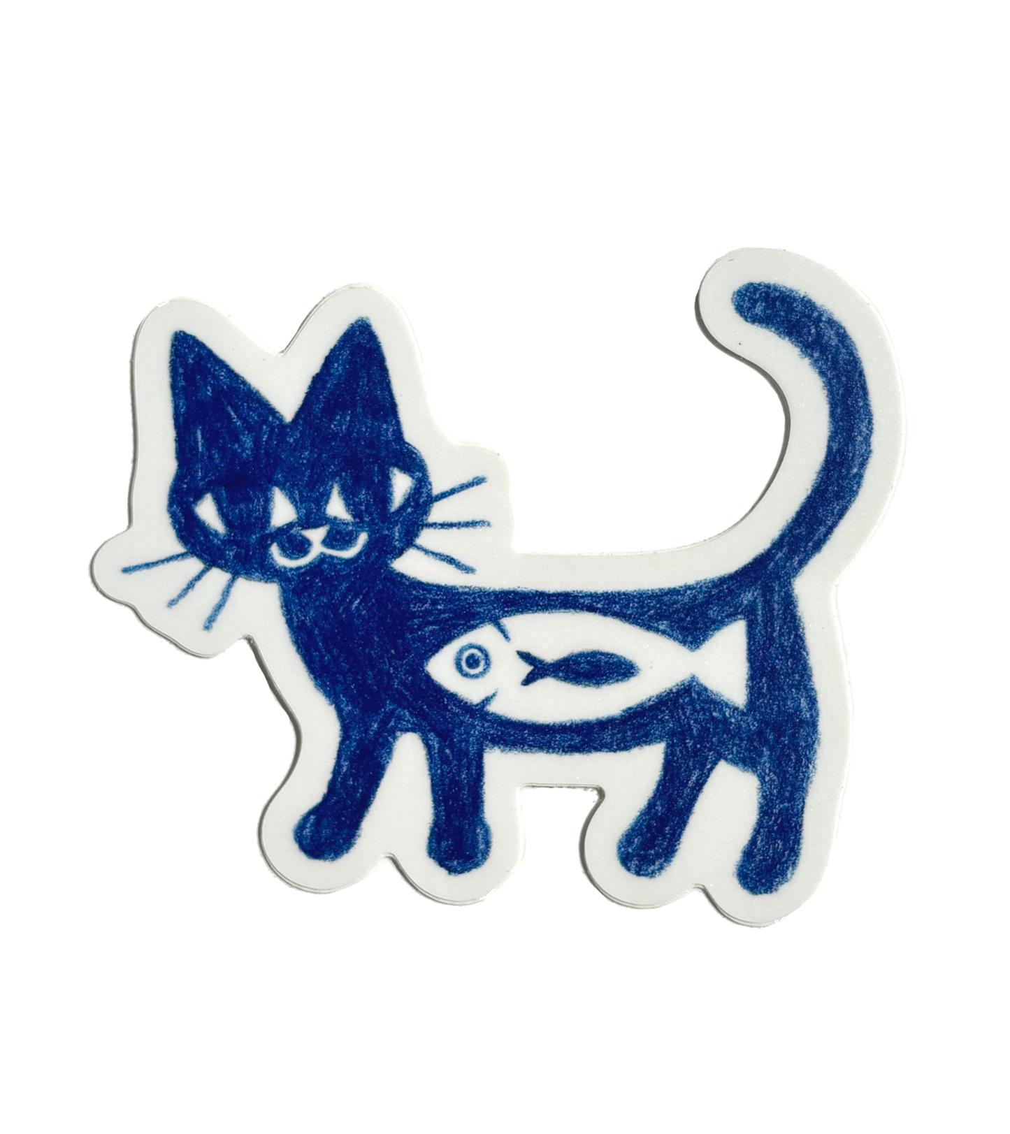 Fish in Kitty Belly ★ May 2024 Sticker
