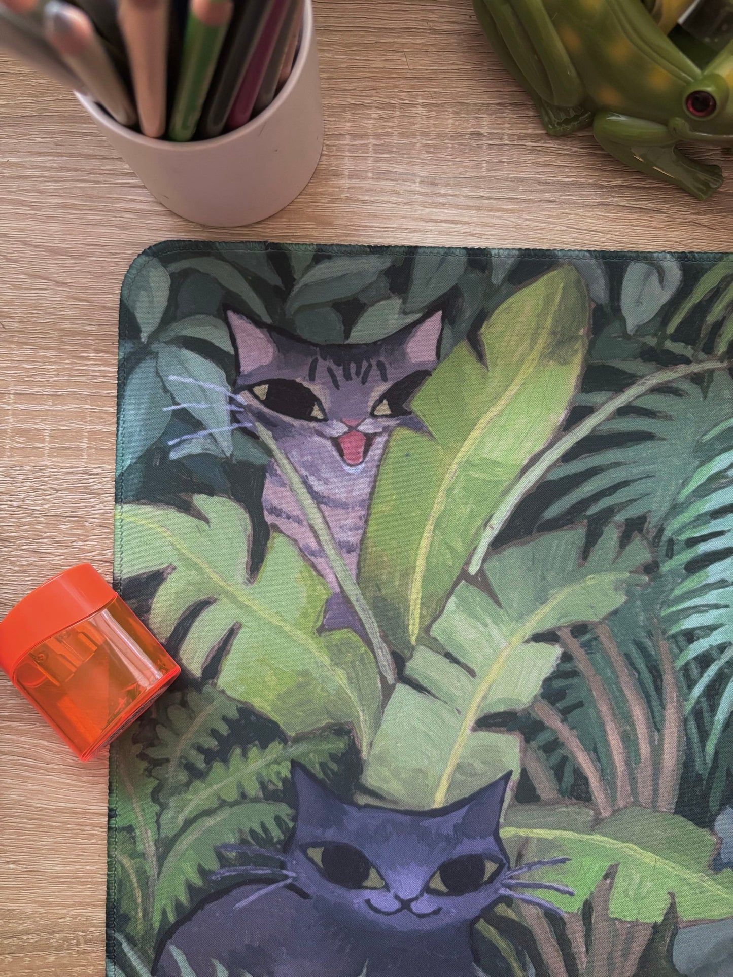 "Hide and Seek" 12"x27" Deskmat
