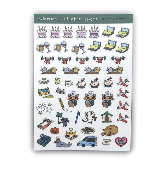 **PREORDER** 5"x7"Calendar Sticker Sheet
