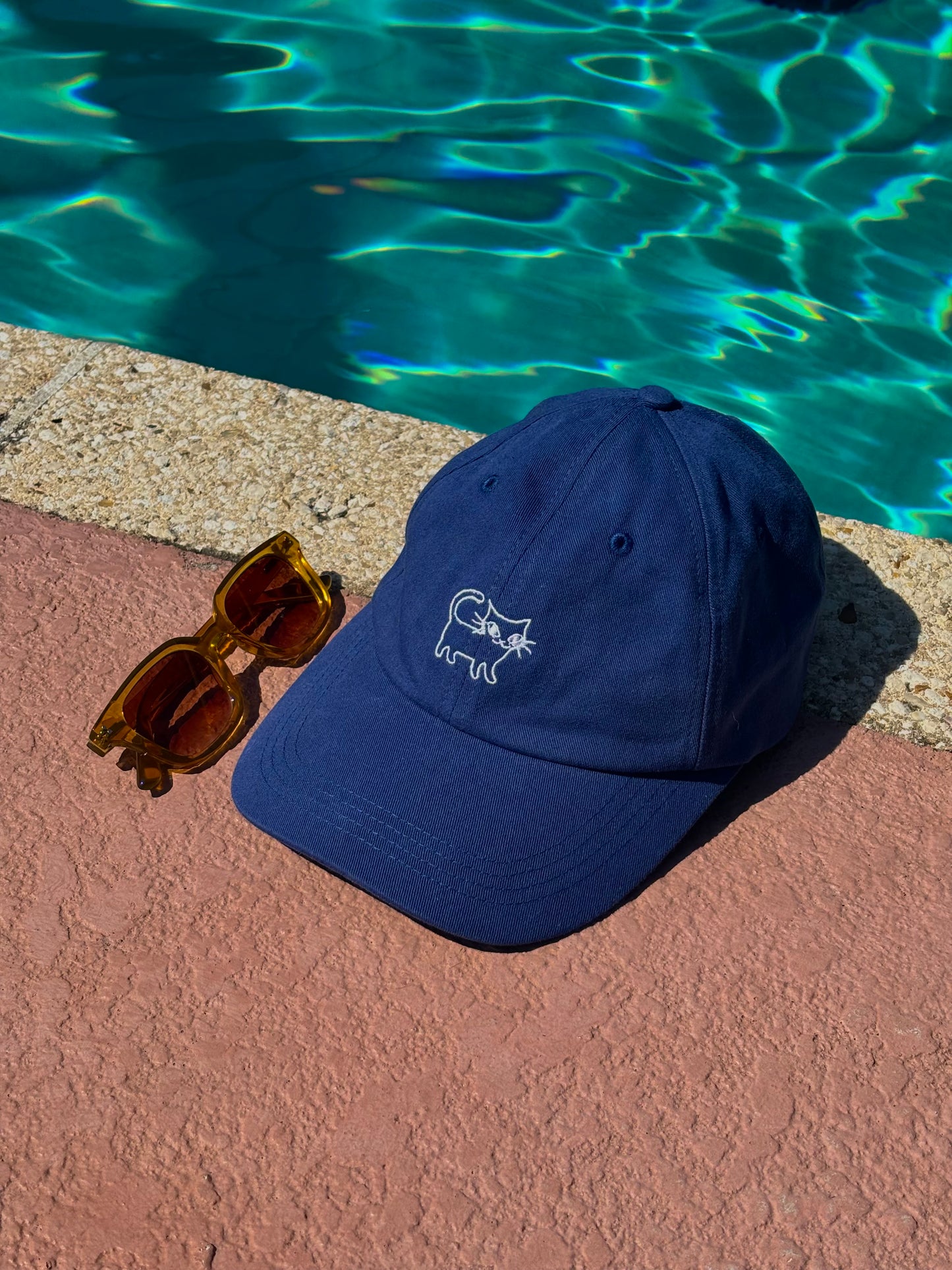 "Little Cat" Blue Baseball Hat