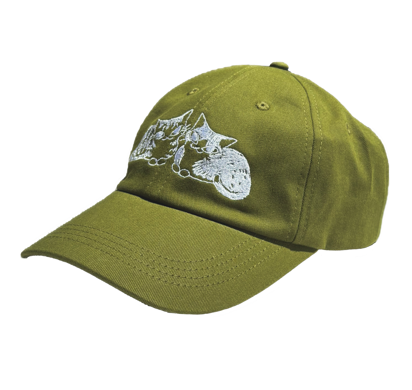 "Double Trouble" Green Baseball Hat