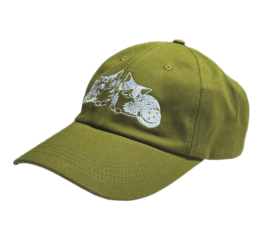 "Double Trouble" Green Baseball Hat