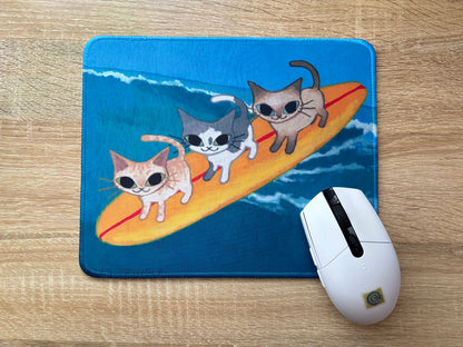 "Meowabunga" Mouse Pad