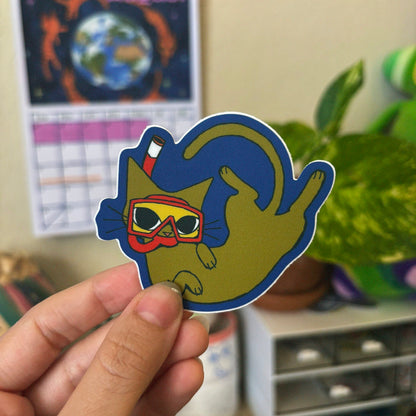 Scuba Cat ★ April 2025 Sticker