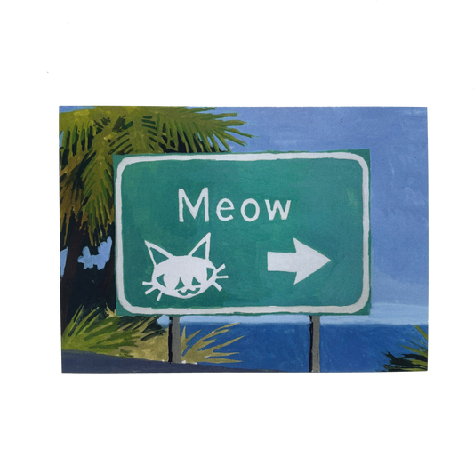 Meow Road Sign ★ March 2025 Postcard
