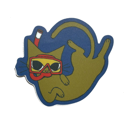 Scuba Cat ★ April 2025 Sticker