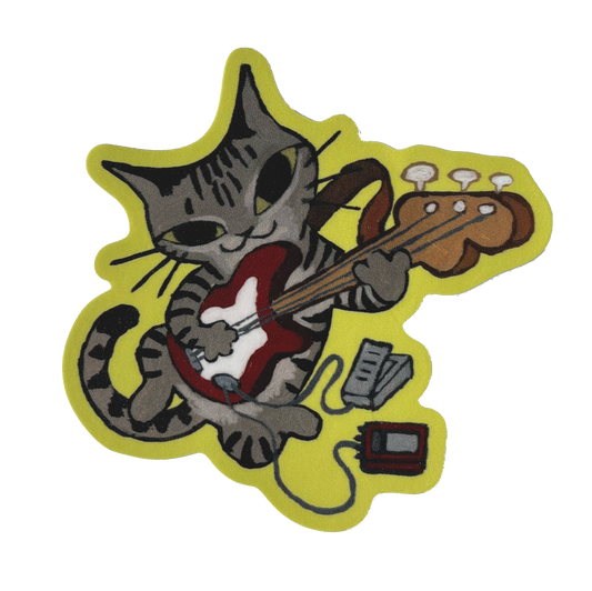 Guitar Cat Sticker