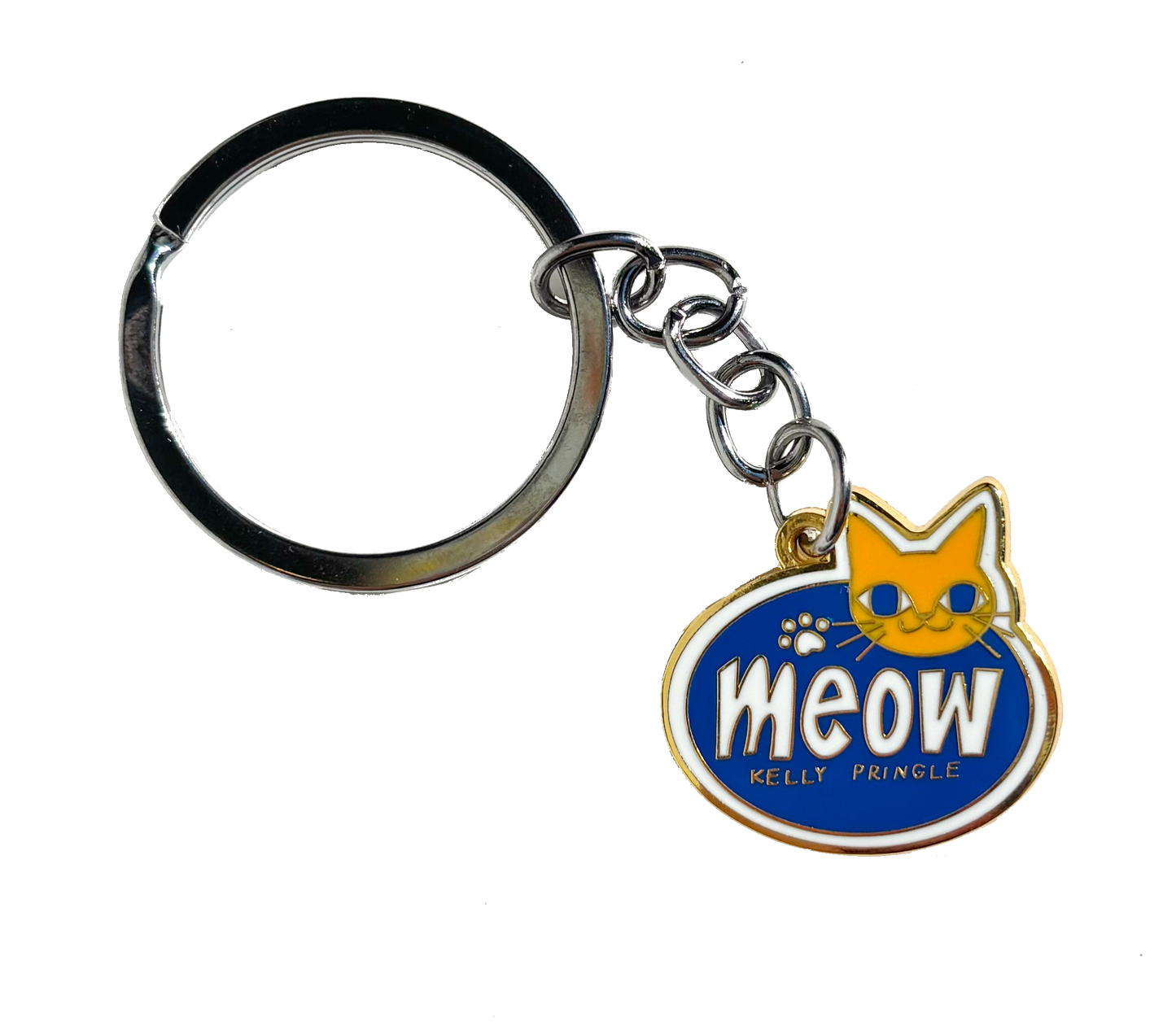 Meow Enamel Keychain