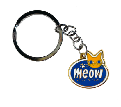 Meow Enamel Keychain