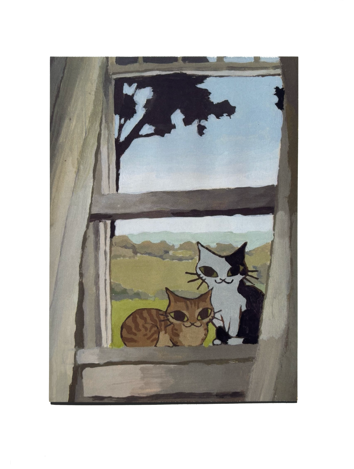 Cats on Windowsill ★ August 2025 Postcard
