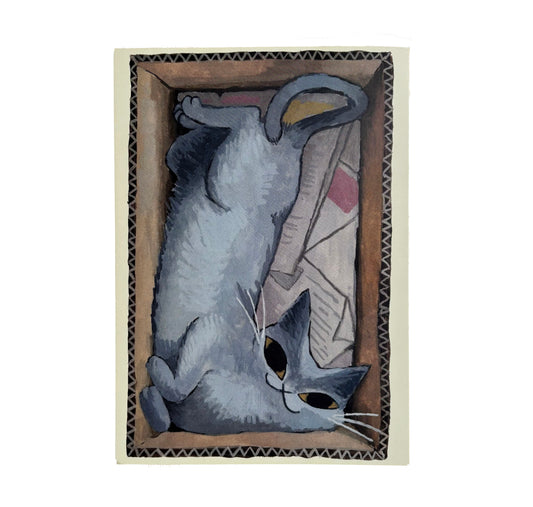*PATREON EXCLUSIVE* Cat-in-a-Box ★ January 2026 Postcard