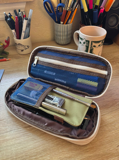 Green Expandable Pencil Case