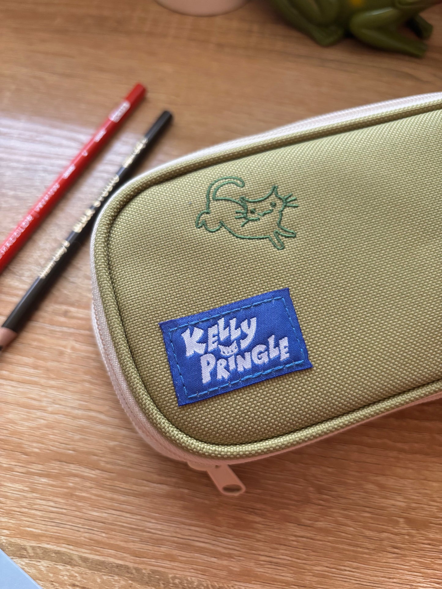 Green Expandable Pencil Case