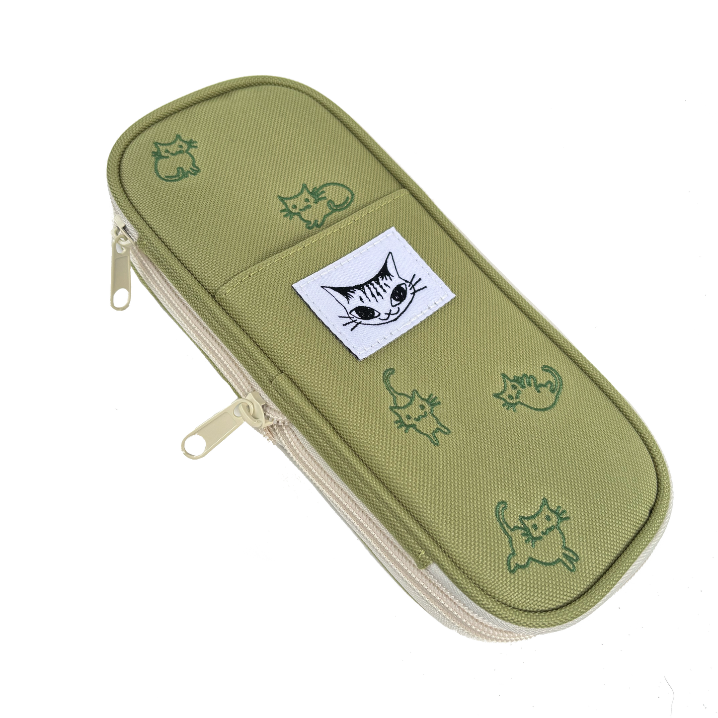 Green Expandable Pencil Case
