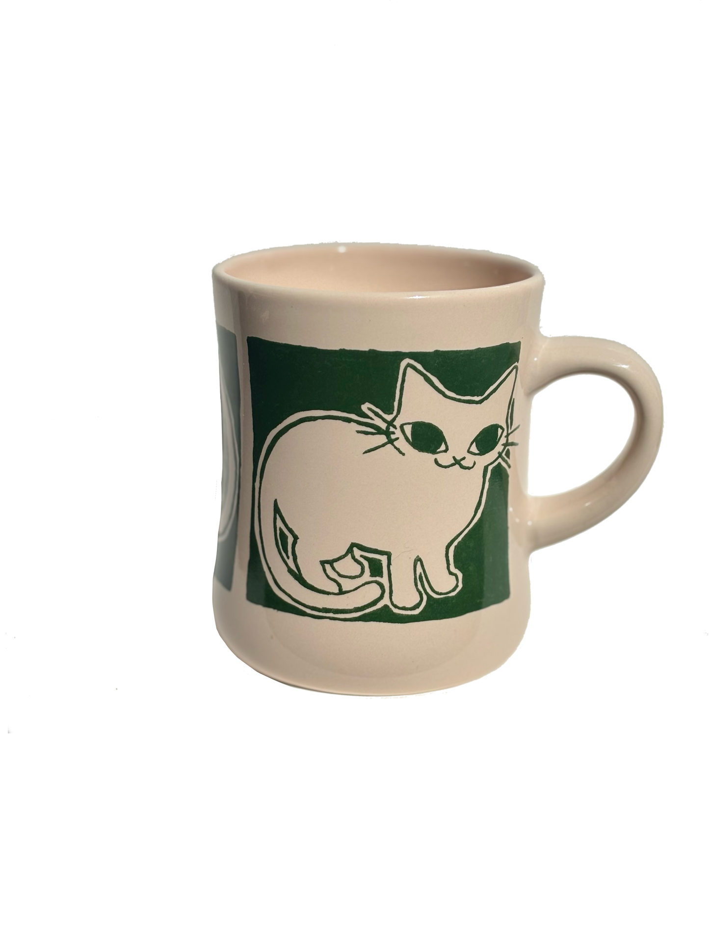 Green Cat Mug