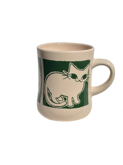 Green Cat Mug