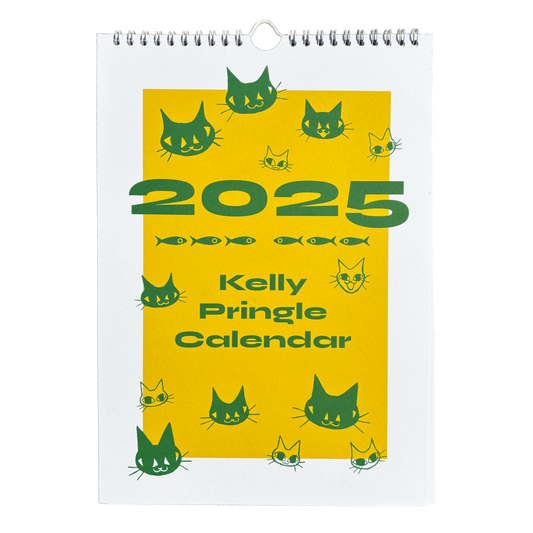 **PREORDER** 2025 Kelly Pringle Cat Calendar