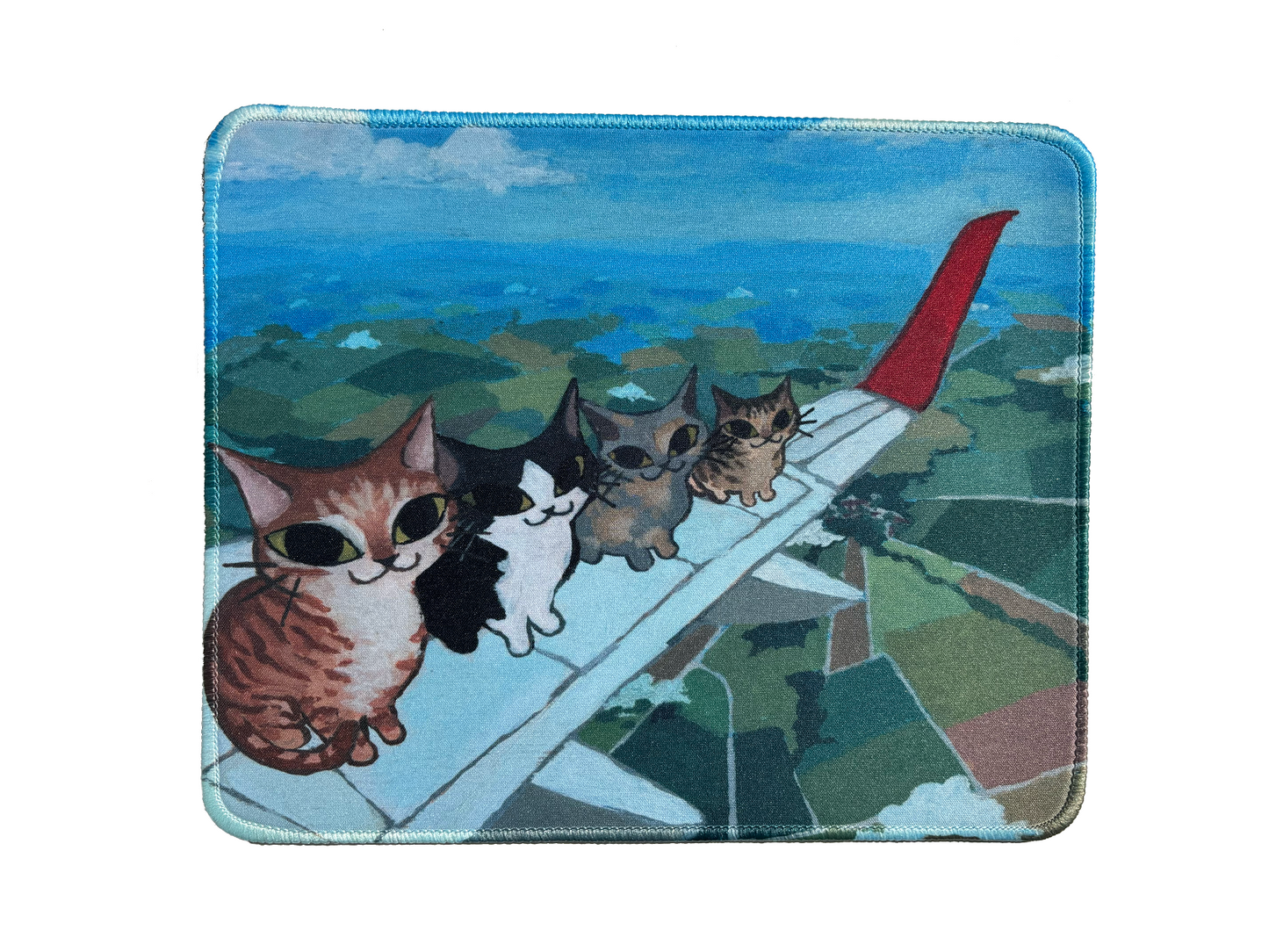 "Cats On A Plane" Mouse Pad