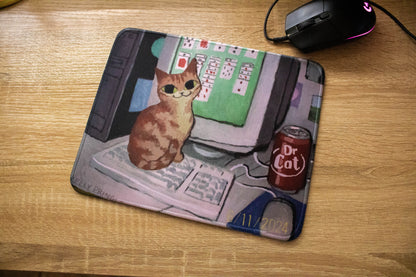 "Solitaire Cat" Mousepad