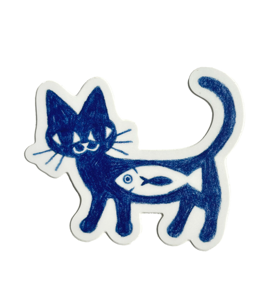 Fish in Kitty Belly ★ May 2024 Sticker