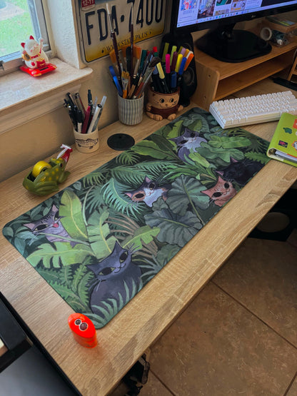 "Hide and Seek" 12"x27" Deskmat