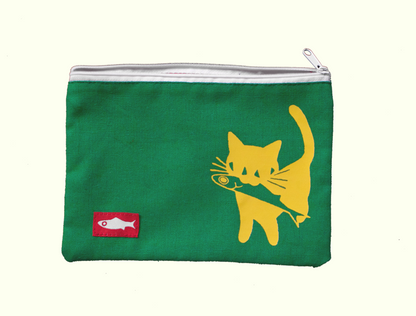 Cat with Fish Pencil Case