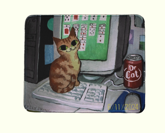 "Solitaire Cat" Mousepad